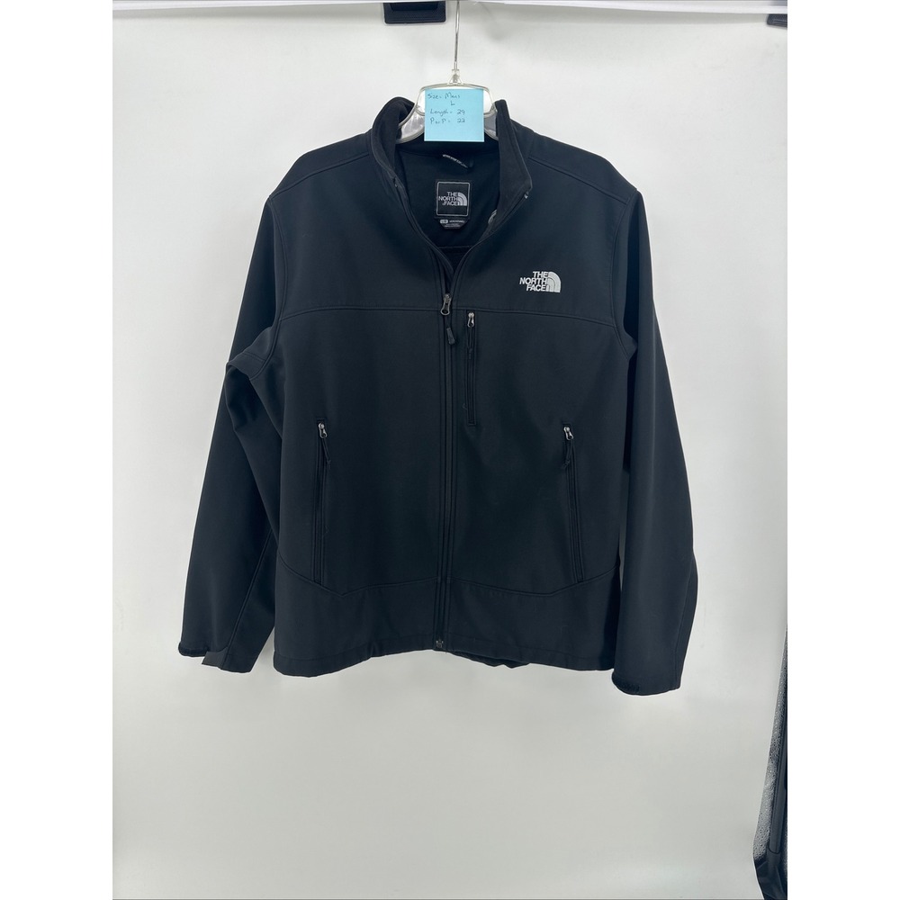 The North Face Mens Apex Bionic Softshell Jacket Full Zip Large L Cuff damage